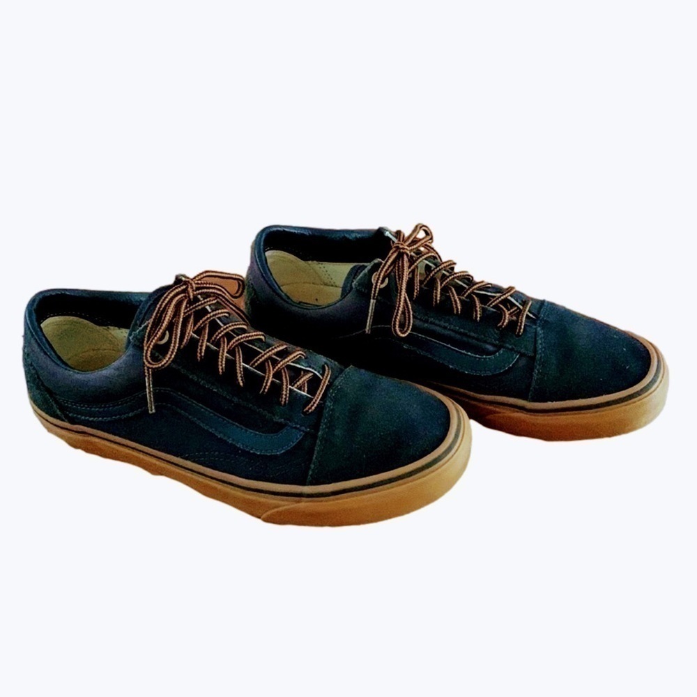 Vans Shoes, Size 9.5-Women, 8-Men, Navy & Rust/Brown - Picture 2 of 7